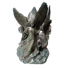 Franklin Mint Angels Of Hope Crystal Ball Fine Pewter By Jeane Dixon NO BALL