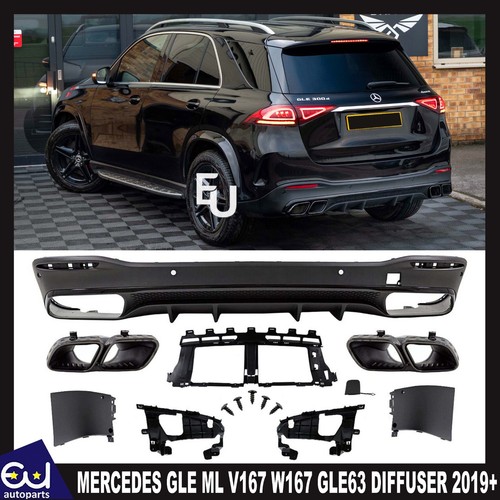 Rear diffuser black - &,