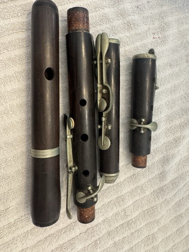 Antique german wooden flute - german,