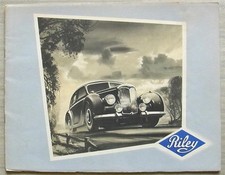 RILEY 1 ½ Litre & 2 ½ Litre Saloon & Drophead Coupe Sales Brochure March 1950