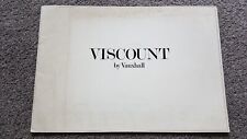 VAUXHALL VISCOUNT SALES BROCHURE 1969 1970
