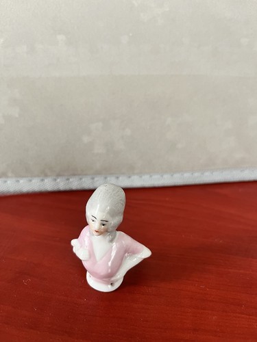 Vintage porcelain half doll - porcelain,
