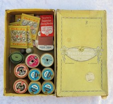 Vintage sewing, Sylko, Newey, Coats, wooden cotton reels