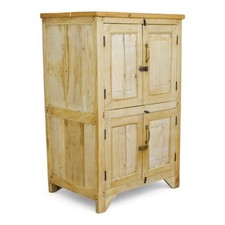 Vintage Bleached Rustic Kitchen Bathroom Cupboard Cabinet Storage