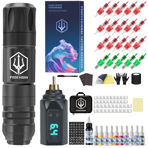 Tattoo gun kit wireless - gun,