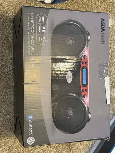 Asda tech bluetooth boombox - bluetooth,