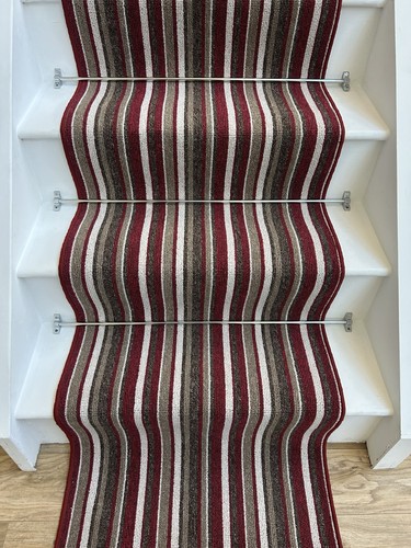 Red stripe stair runner any - stripe,