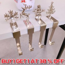 Christmas Stocking Hanger Fireplace Clip Metal Holder Hooks Xmas Tools