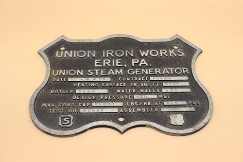 Vintage cast metal union iron - metal,