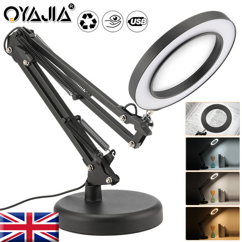 Led magnifier glass - 8x,