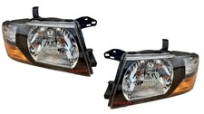 2 X FARO FANALE PROIETTORE ANTERIORE PER MITSUBISHI PAJERO DID 2001 2002 H4 NERO