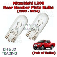 For Mitsubishi L200 Rear Number Plate Bulbs Reg Plate Bulb Light Lights (05-14)