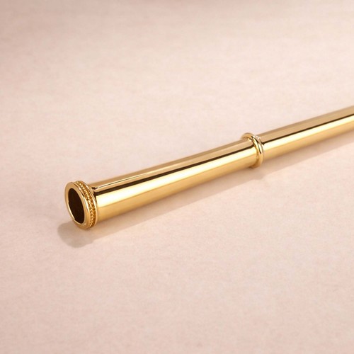 Gold brass cigarette holder - gold,