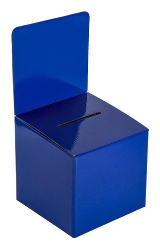 Medium cardboard ballot box - cardboard,