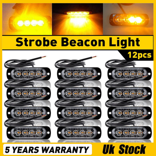 12x 4led amber - recovery, strobe