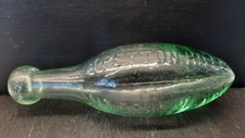 Vintage Glass Torpedo Bottle