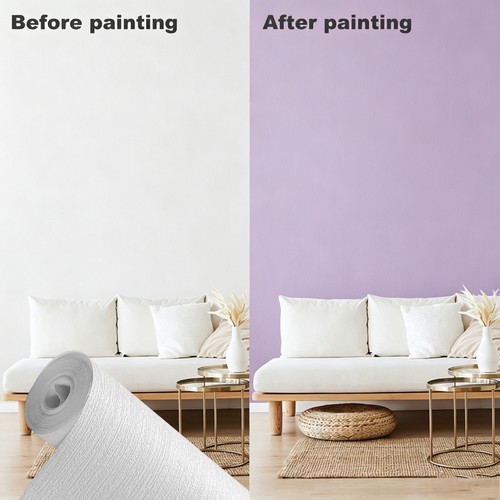 White vinyl paintable - 9.5m,