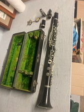 Vintage 1919 C.G.Conn Ebonite Clarinet Albert System w/Original Case s/n B54711L