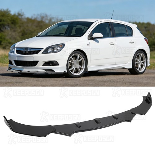 Glossy black front bumper - front, lip