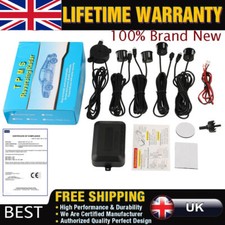 4x Black Parking Sensors Car Reverse Backup Rear Radar Alert System Buzzer KIT