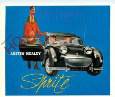Picture Postcard_ AUSTIN HEALEY SPRITE (REPRO)