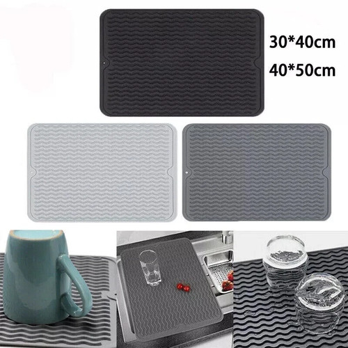 Silicone sink drying mat heat - mat,