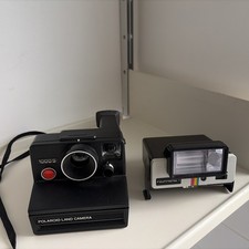 Vintage Polaroid 1000S Land Camera With Polatronic 1 Flash Working
