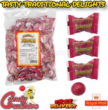 8g - 10kg ZED CANDY STRAWBERRY JAWBREAKER BUBBLEGUM HALAL SINGLE BALLS WRAPPED