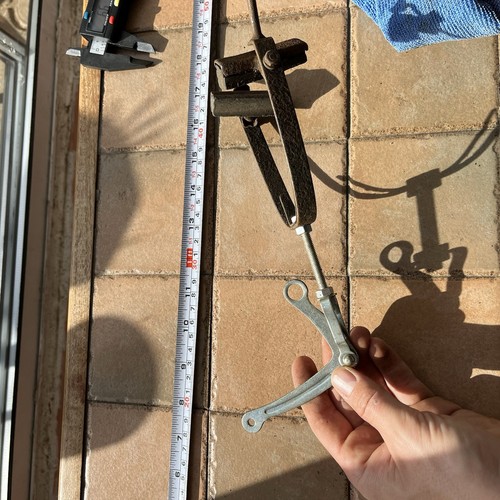 Vintage bicycle rear rod brake - bicycle,