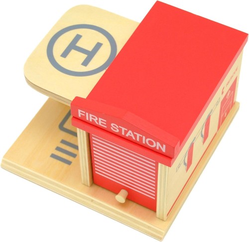 Wooden fire station click - fire, by