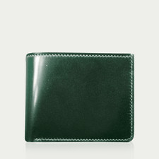 Shinki Shell Cordovan Wallet Forest Green