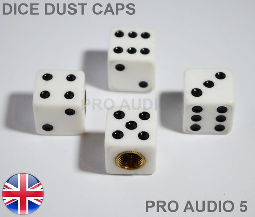 White dice dust - 4x, caps