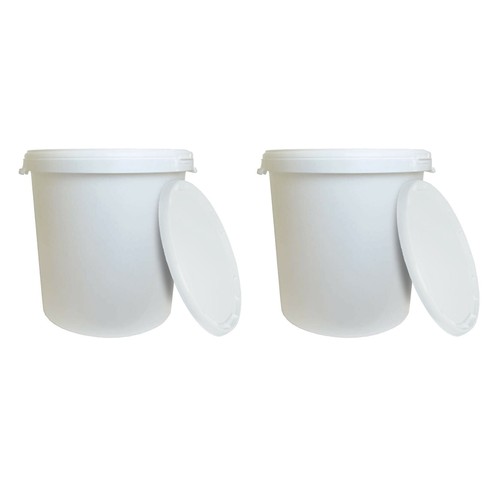 25l white plastic storage - 25l,