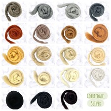 Corriedale Wool Sliver Needle