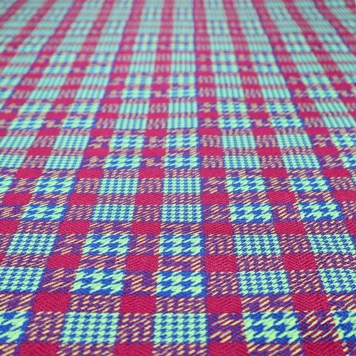 Bright plaid upholstery fabric - plaid,