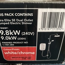 MIRA 1.1941.003 Elite SE Pumped Electric Shower System - White