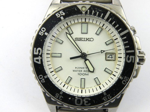 Men seiko 5m62 0a10 kinetic - men's,