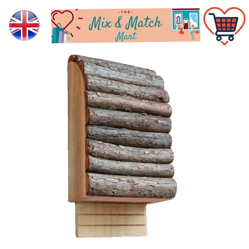 Natural wood bat box - wood,