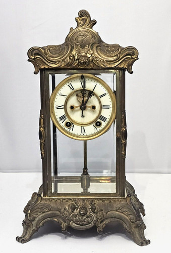 Victorian rare ansonia clock - victorian,