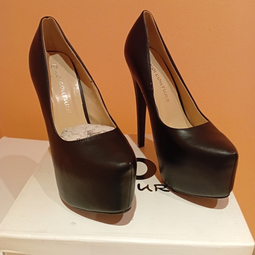 Koi couture black size wedge - couture,