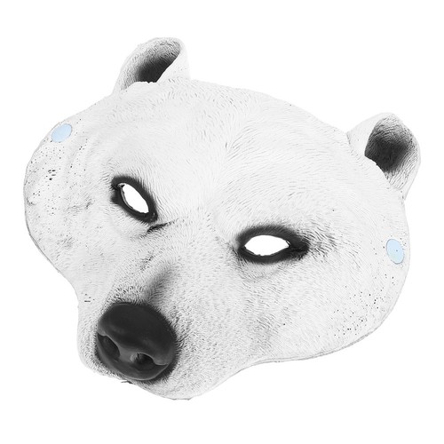 Costume party polar bear mask - bear,