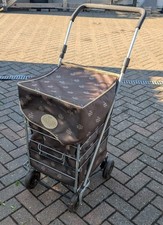 Genuine Sholley Shopping Trolley - 4 Wheels - Brown