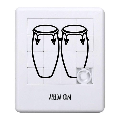 Conga drums sliding puzzle - 'conga, drums'