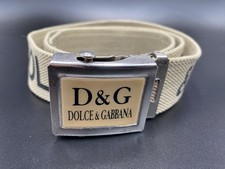 Dolce & Gabbana Fabric Belt With A Metal Buckle