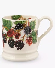 NEW EMMA BRIDGEWATER Half Pint Earthenware Mug FRUITS BLACKBERRY Brambles Cup