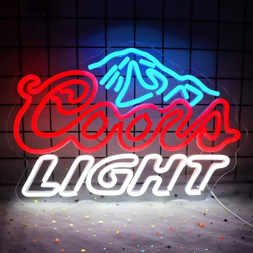 Led neon beer sign man - led, cave