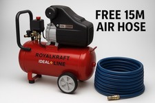 Royal Kraft 50L Air Compressor 3HP 8BAR 50 Litre Tank 180L/Min