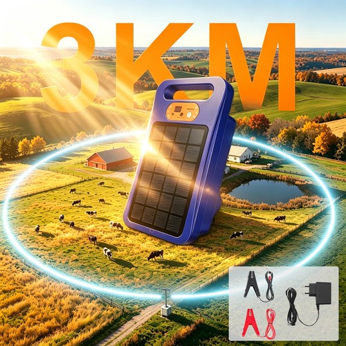 Solar electric fence energiser - electric,