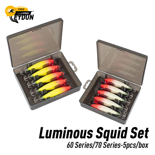 Luminous horizontal squid - luminous, jig