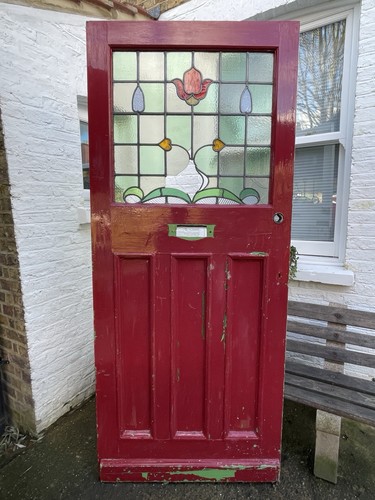 Reclaimed stained glass front - reclaimed,